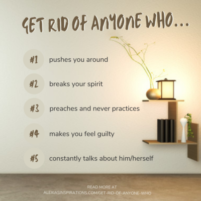 Get rid of anyone who…